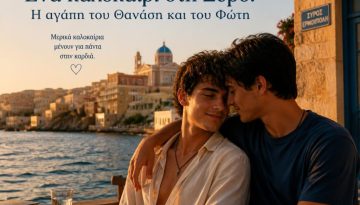 Έ&nu;&alpha; &kappa;&alpha;&lambda;&omicron;&kappa;&alpha;ί&rho;&iota; &sigma;&tau;&eta; &Sigma;ύ&rho;&omicron;: &Eta; &alpha;&gamma;ά&pi;&eta; &tau;&omicron;&upsilon; &Theta;&alpha;&nu;ά&sigma;&eta; &kappa;&alpha;&iota; &tau;&omicron;&upsilon; &Phi;ώ&tau;&eta;