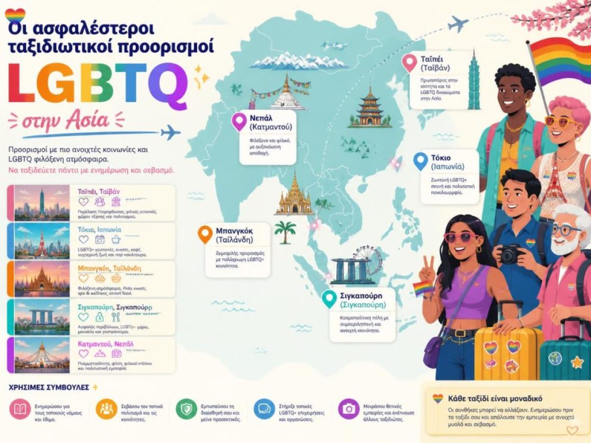 &Omicron;&iota; &alpha;&sigma;&phi;&alpha;&lambda;έ&sigma;&tau;&epsilon;&rho;&omicron;&iota; &tau;&alpha;&xi;&iota;&delta;&iota;&omega;&tau;&iota;&kappa;&omicron;ί &pi;&rho;&omicron;&omicron;&rho;&iota;&sigma;&mu;&omicron;ί LGBTQ &sigma;&tau;&eta;&nu; &Alpha;&sigma;ί&alpha;