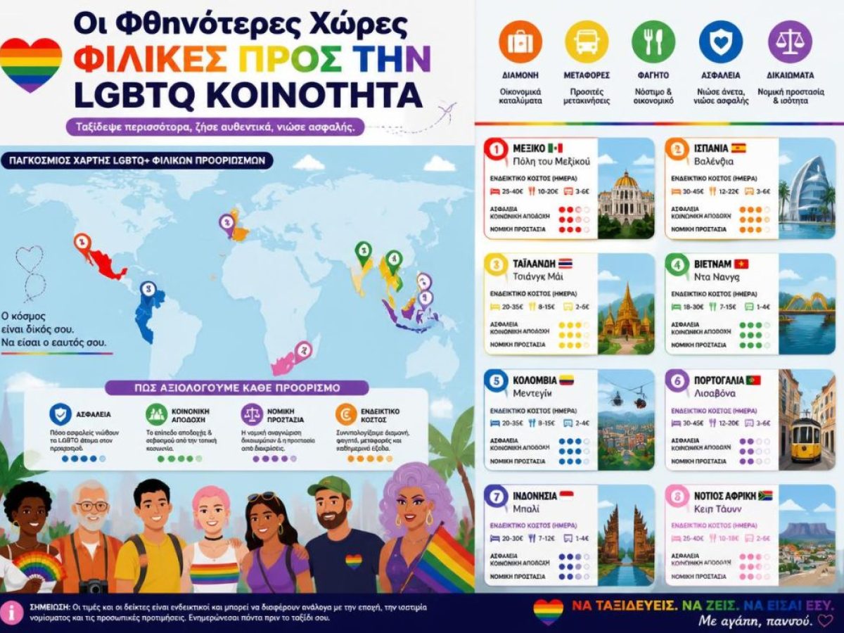 &Omicron;&iota; &phi;&theta;&eta;&nu;ό&tau;&epsilon;&rho;&epsilon;&sigmaf; &chi;ώ&rho;&epsilon;&sigmaf; &phi;&iota;&lambda;&iota;&kappa;έ&sigmaf; &pi;&rho;&omicron;&sigmaf; &tau;&eta;&nu; LGBTQ &kappa;&omicron;&iota;&nu;ό&tau;&eta;&tau;&alpha; &tau;&omicron; 2025
